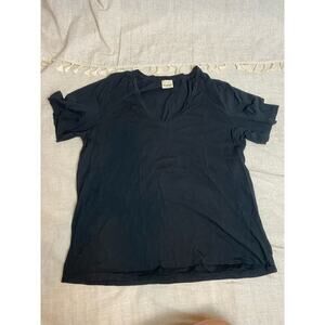 Baldwin Black V Neck Short Sleeve T-Shirt Size XL